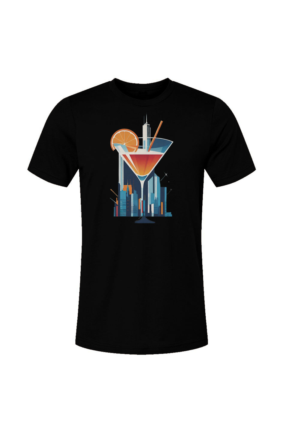 Black Old Fashioned Manhattan Tee