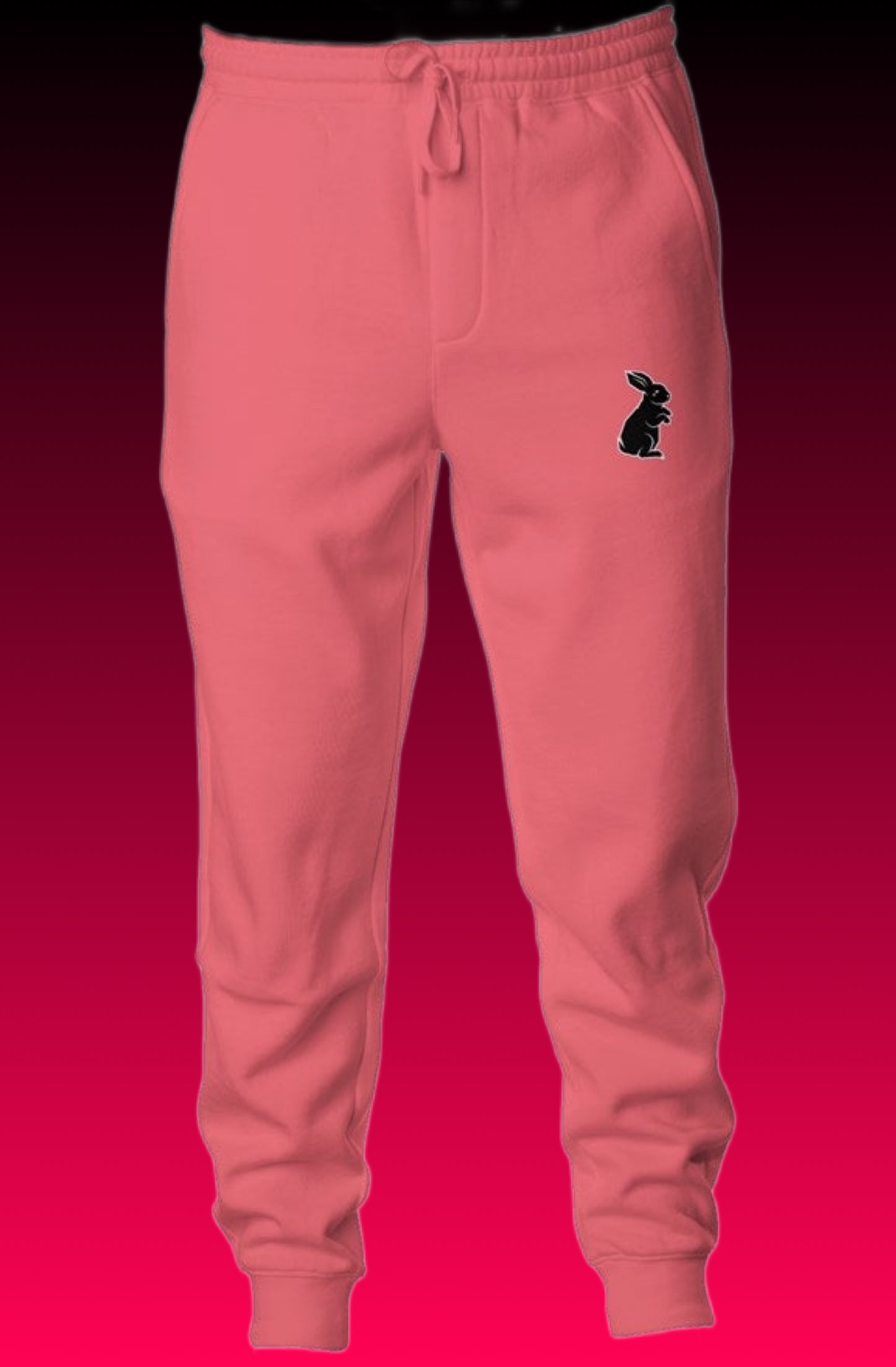 Strawberry Black Bunny Joggers