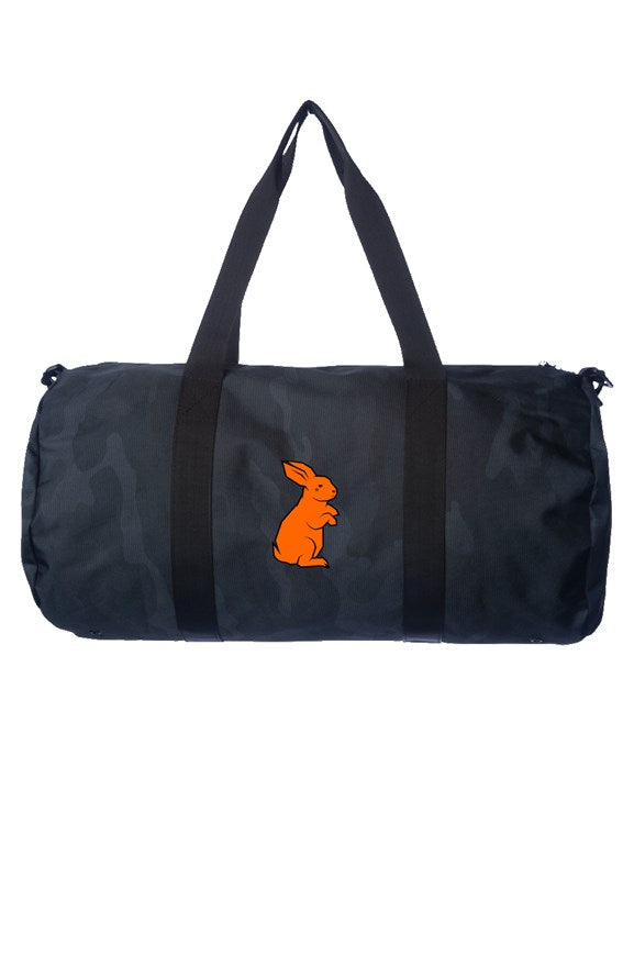 Orange Bunny Day Trip Duffle Black Camo