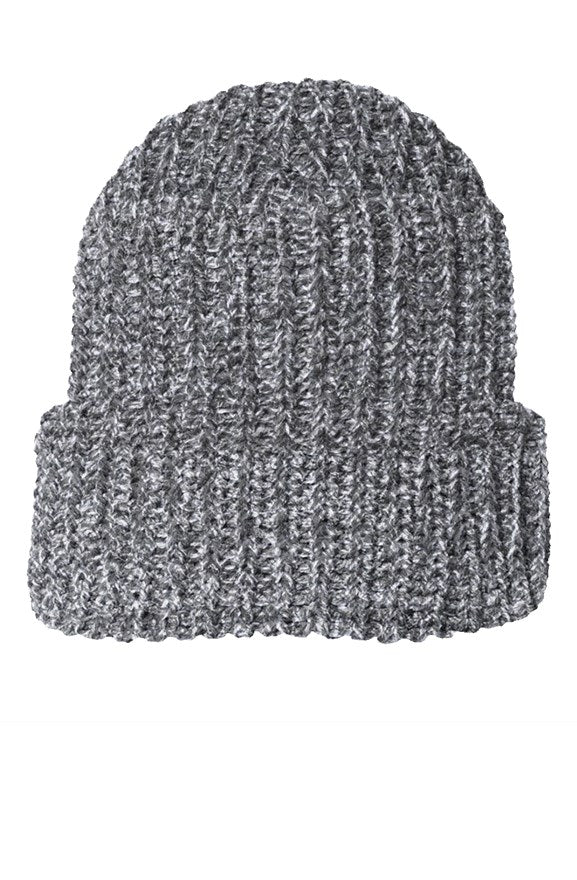 Grey Chunky Knit Beanie