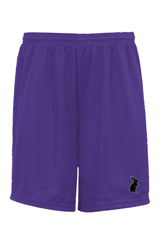 Black Bunny Purple Mesh Shorts