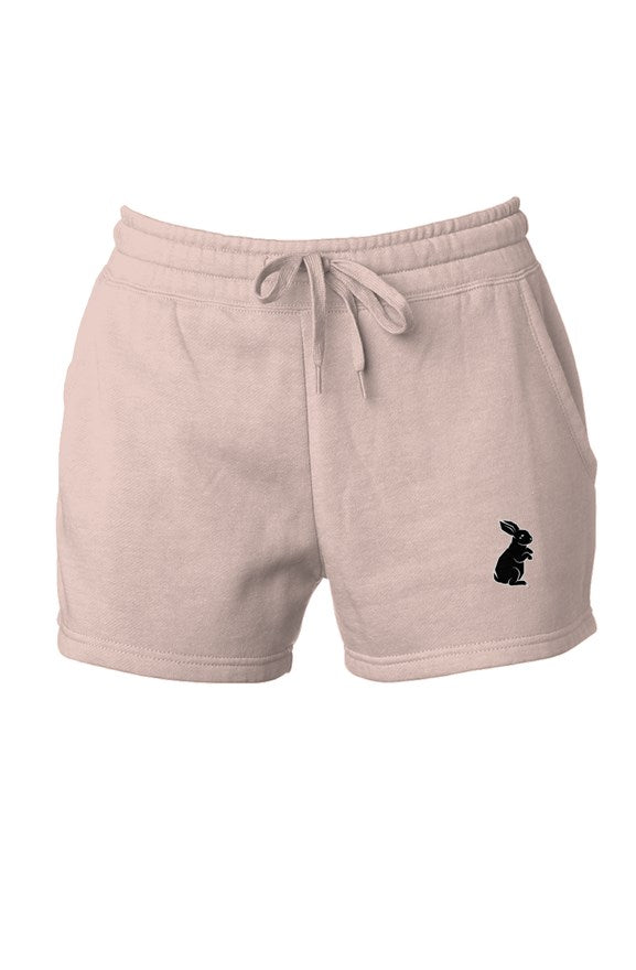 Pink Black Bunny Cali Wave Wash Shorts