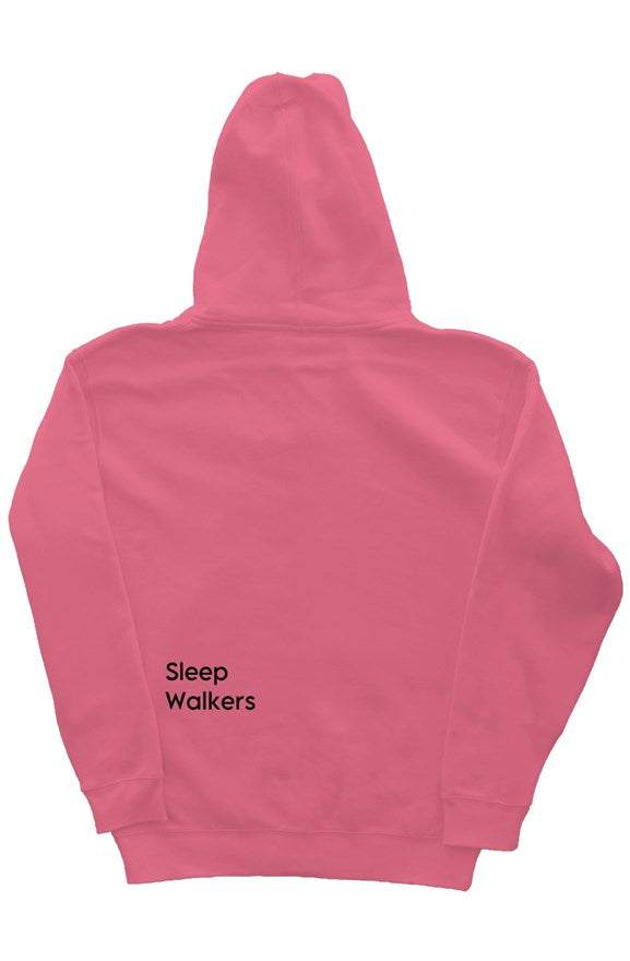 Sleepwalkers Simple Pink Pullover Liner Hoodie