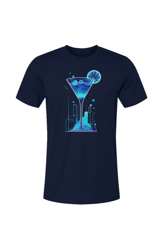 Navy Neon Martini Tee