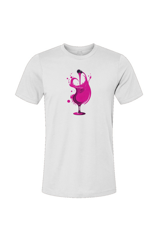 White Impressionist Wine Pour Tee