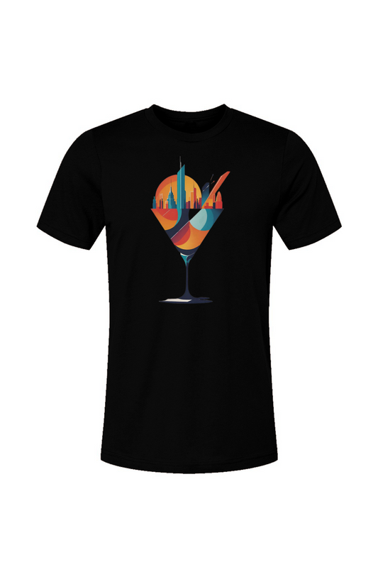 Black Manhattan in a Martini Tee