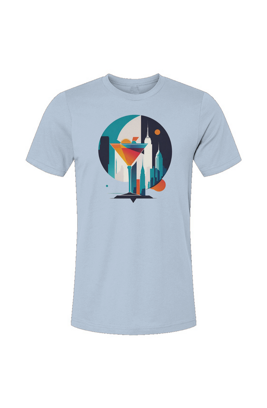 Light Blue Martini City Tee