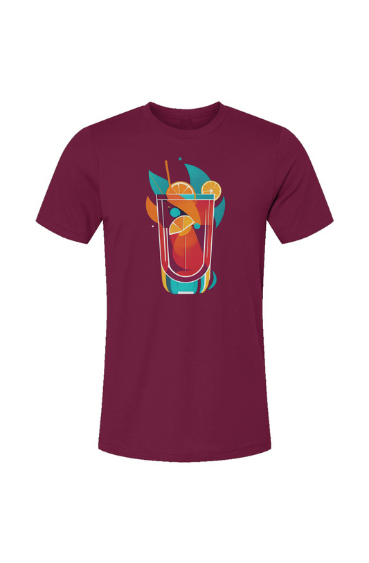 Maroon Fruity Bev Tee
