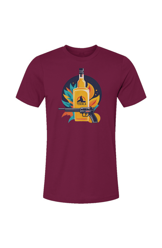 Maroon Tequila Pistol Tee