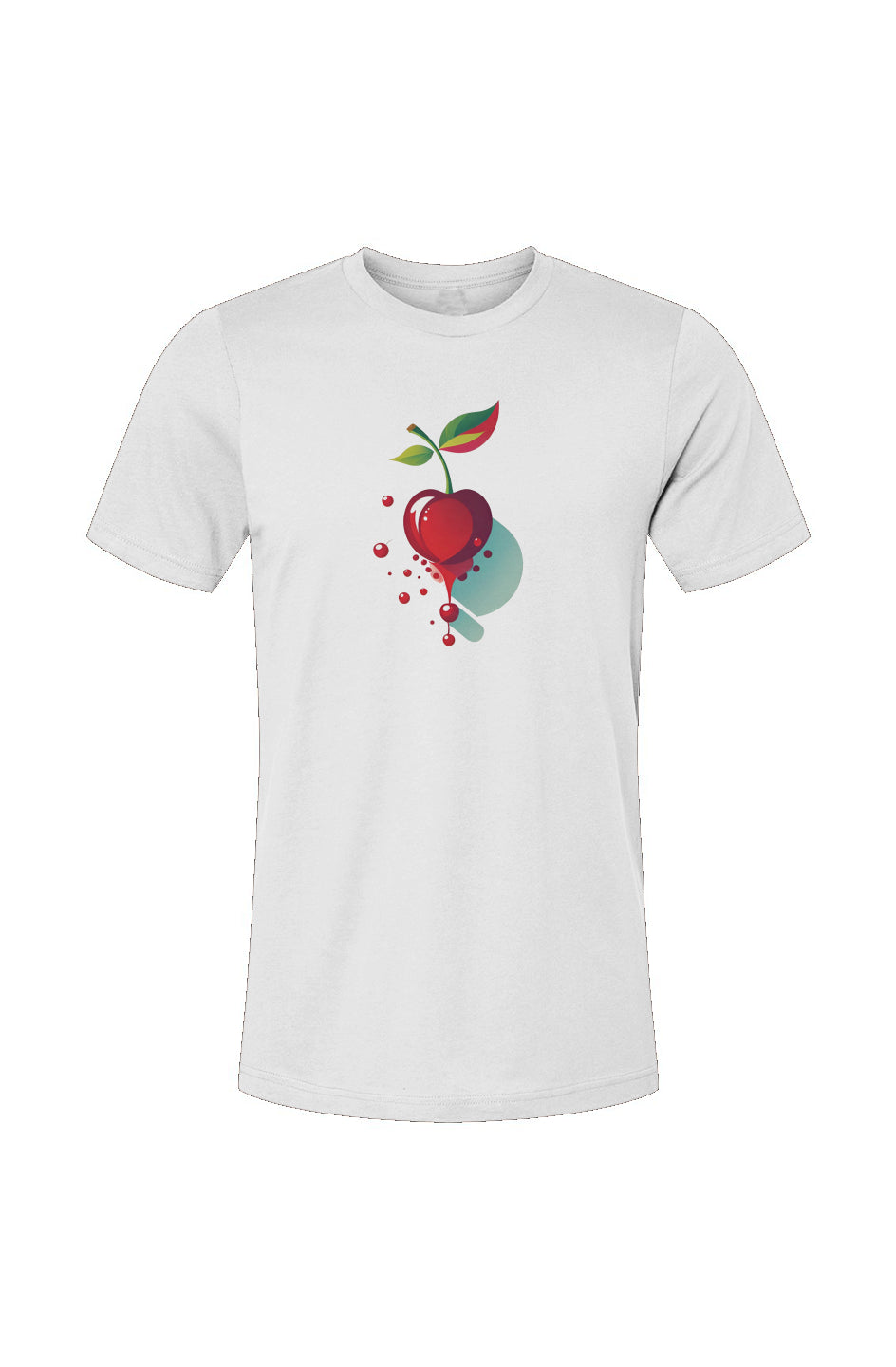 White Cherry Drip Tee