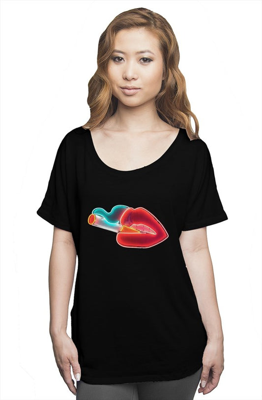 Neon Cigarette Slouch Tee