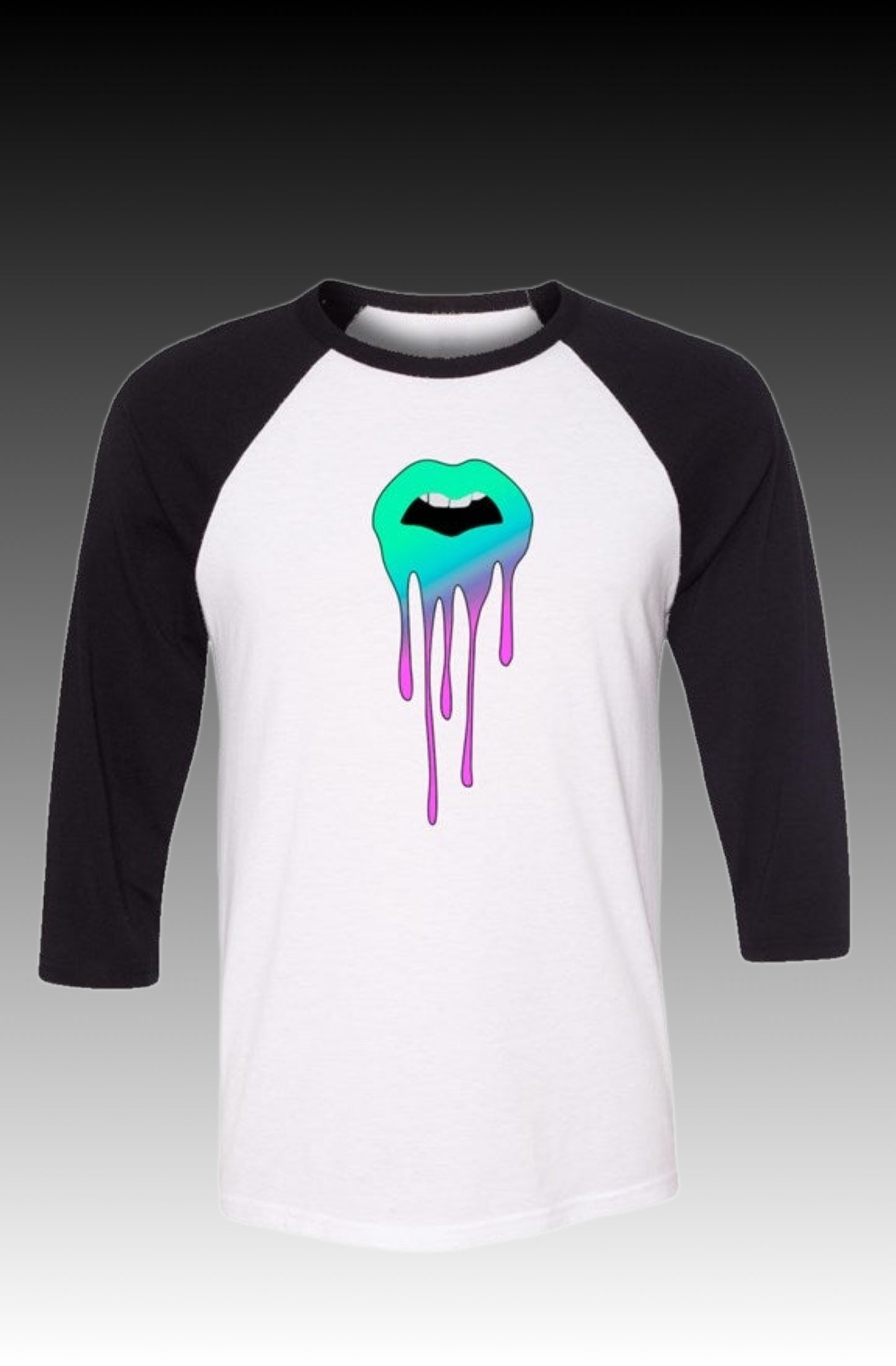 Dripping Lips Baseball Tee