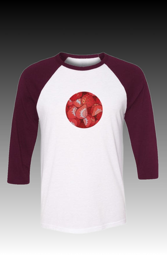 Strawberries Baseball Tee