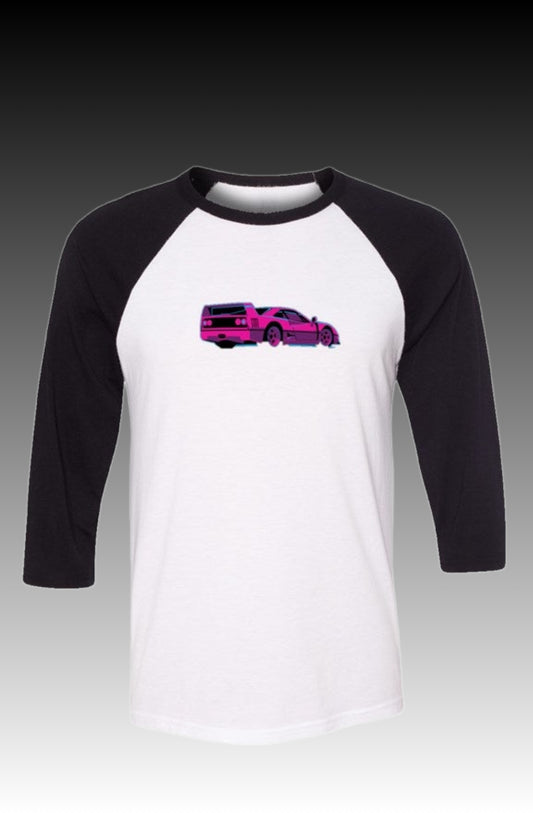 Super Car Baseball Tee