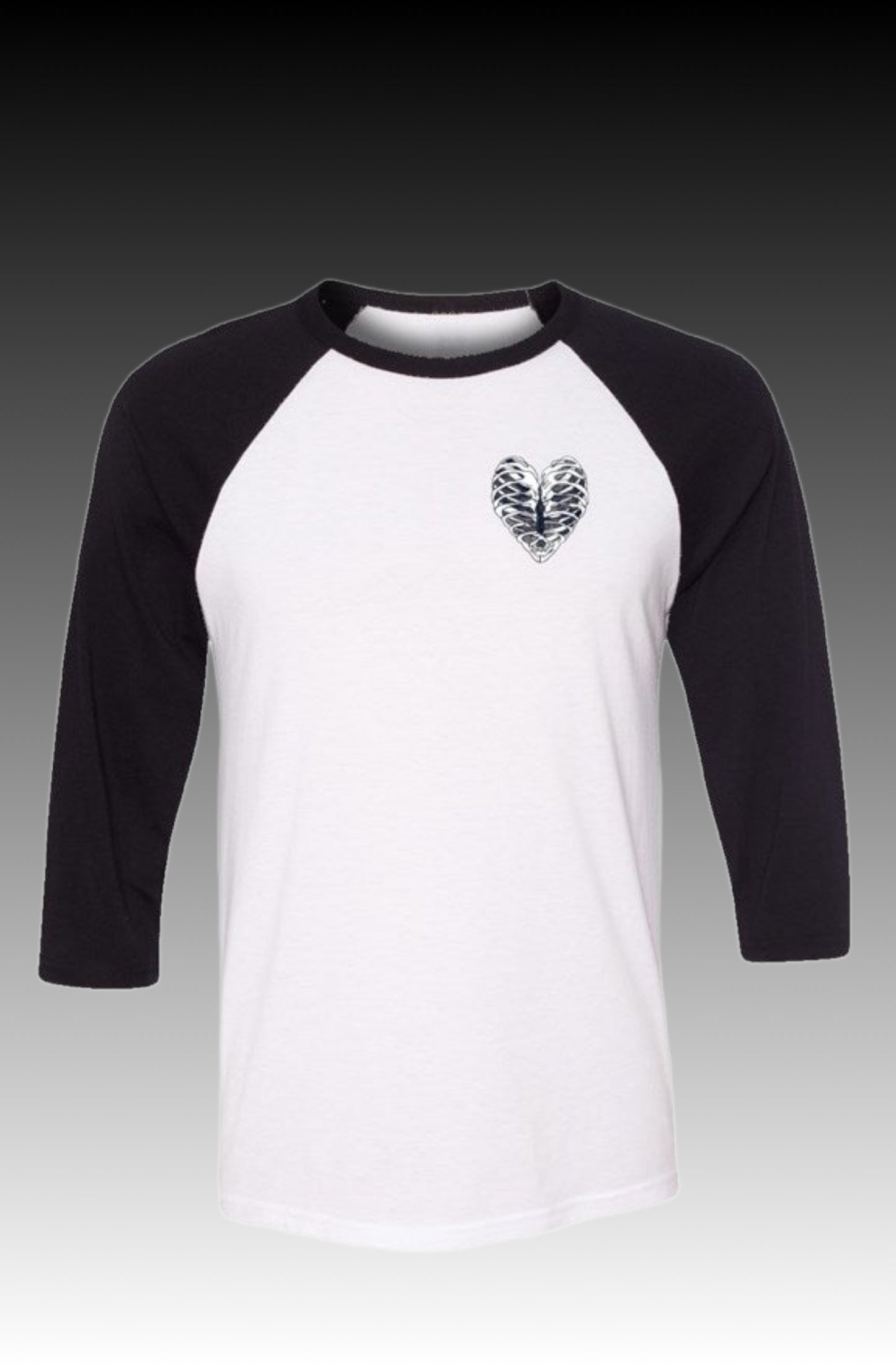 Heart Ribcage Baseball Tee